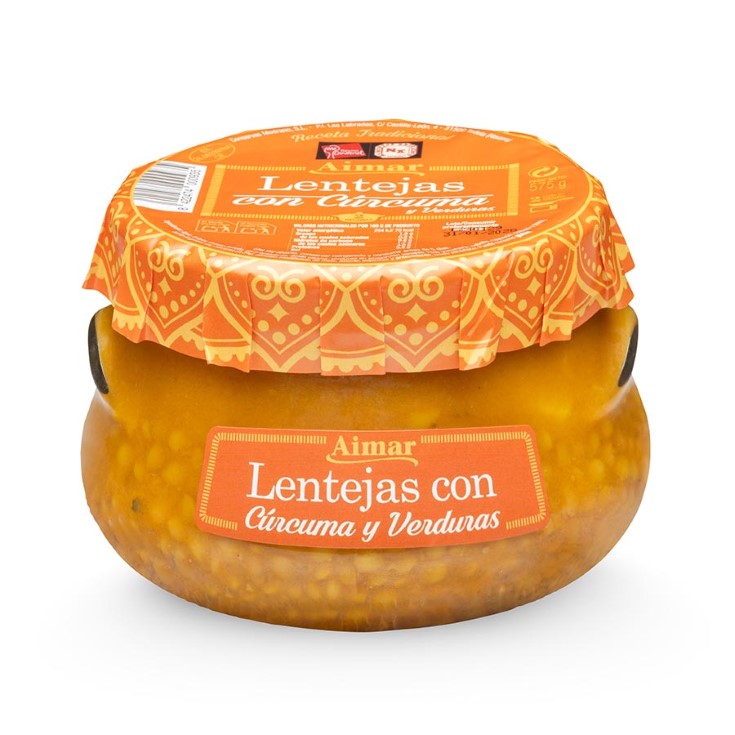 Lentejas con cúrcuma Aimar - 600g