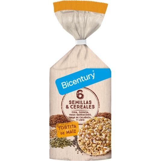 Tortitas maíz con 6 Semillas y cereales 111g