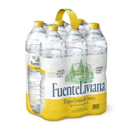 Agua mineral natural Fuenteliviana - 6x2l