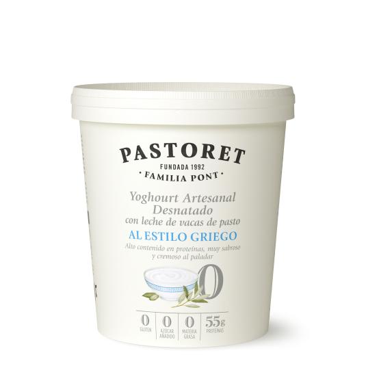 Yogur griego natural desnatado Pastoret - 900g