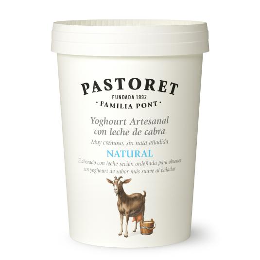 Yogur natural de leche de cabra Pastoret - 500g