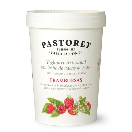 Yogur con frambuesa Pastoret - 500g