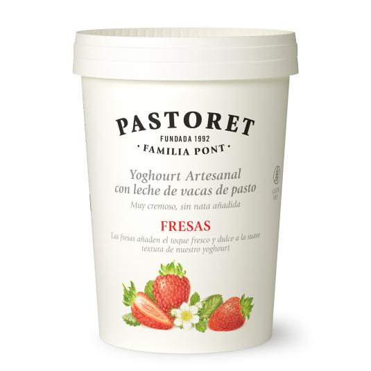 Yogur cremoso con fresas Pastoret - 500g