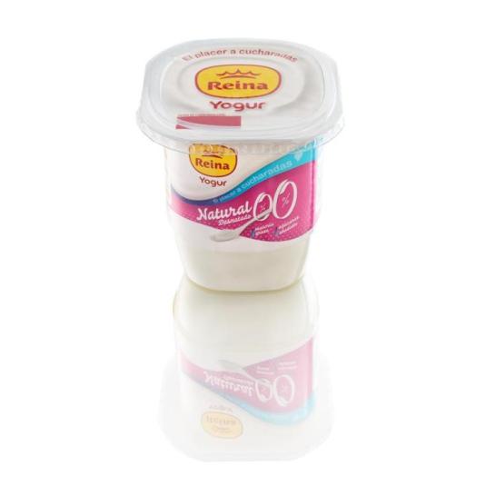 Yogur natural 0% M.G edulcorado sin azúcar - Reina - 500g