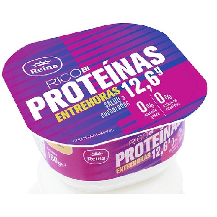 Yogur natural edulcorado 0%m.g. con proteínas - Reina - 180g