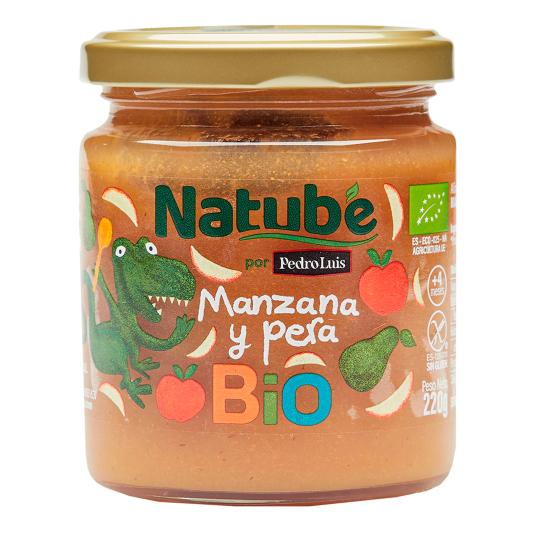 Tarrito ecológico de manzana y pera - Natube - 220g