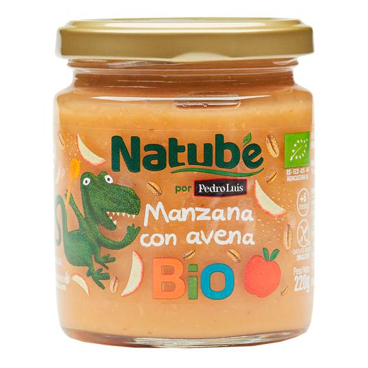 Tarrito ecológico de manzana con avena - Natube - 220g