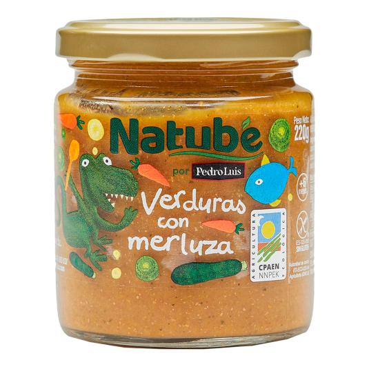 Tarrito ecológico de verduras con merluza - Natube - 220g