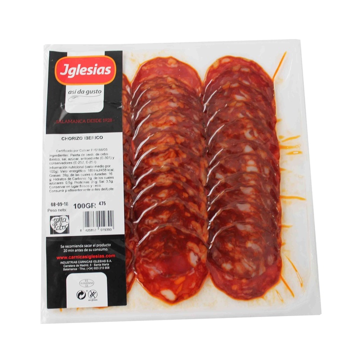 Lonchas chorizo ibérico - 100g