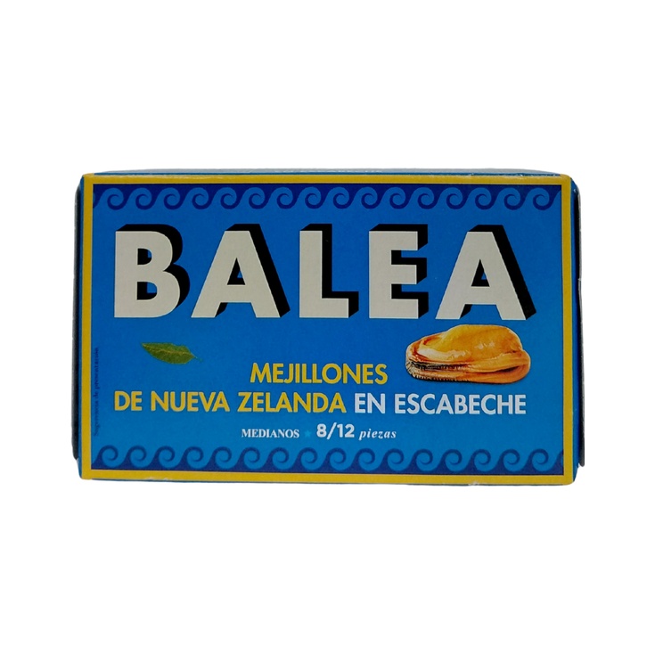 Mejillones de Nueva Zelanda en escabeche 8/12 piezas 115 g