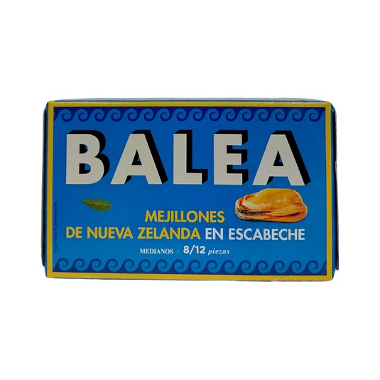 Mejillones de Nueva Zelanda en escabeche 8/12 piezas 115 g