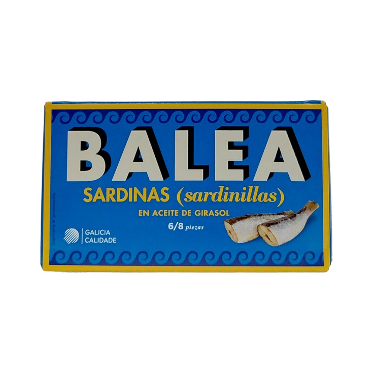 Latas Sardinas (Sardinillas) en aceite de girasol Balea 6/8 