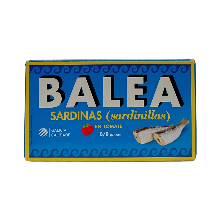 Sardinillas con tomate 6/8p