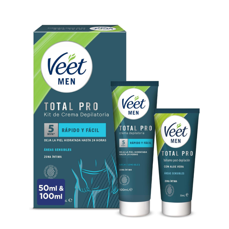 Kit de depilación de hombres para zonas intimas del cuerpo