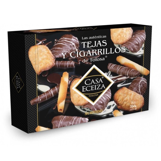 Tejas y cigarrillos con chocolate - 350g