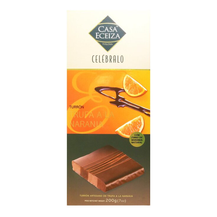 Turrón Trufa Naranja Casa Eceiza - 200g