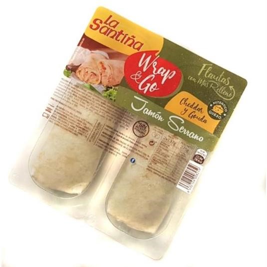 Wraps jamón serrano y 2 quesos - 2 uds