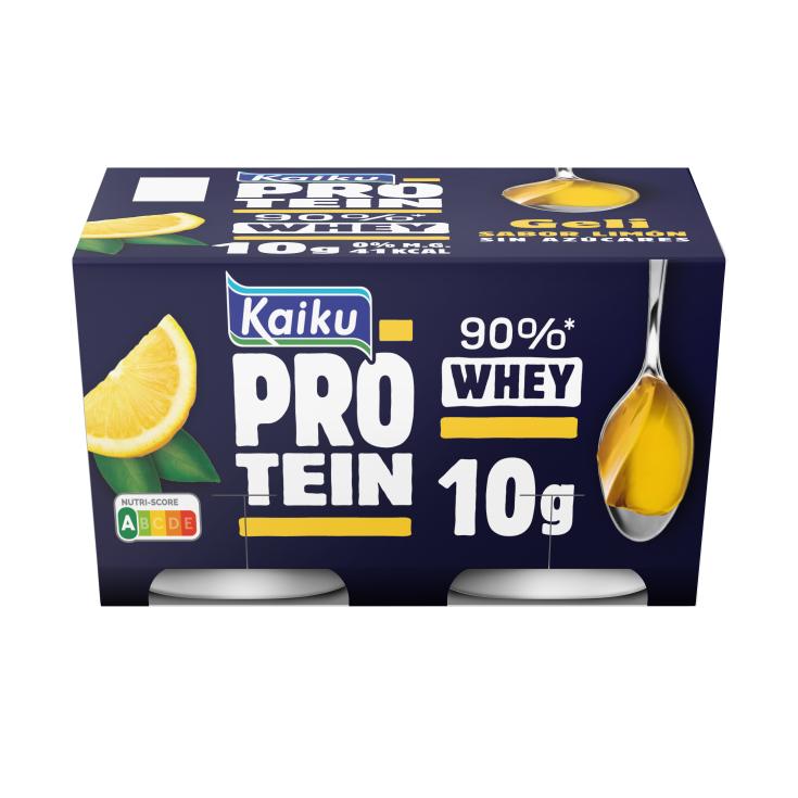 Gelatina con proteínas sabor limón Kaiku - 4x125g