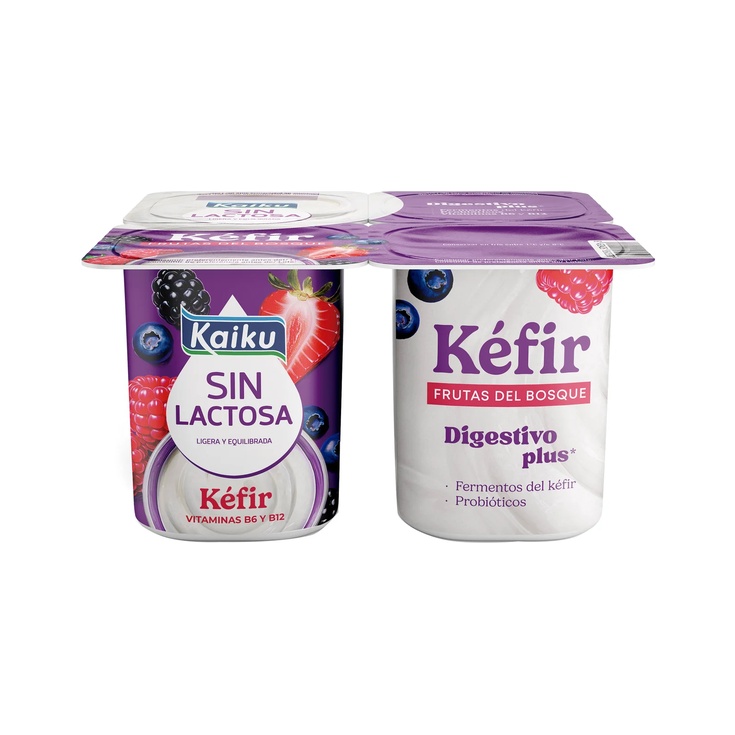  Kéfir sin lactosa con frutas del bosque - 500g