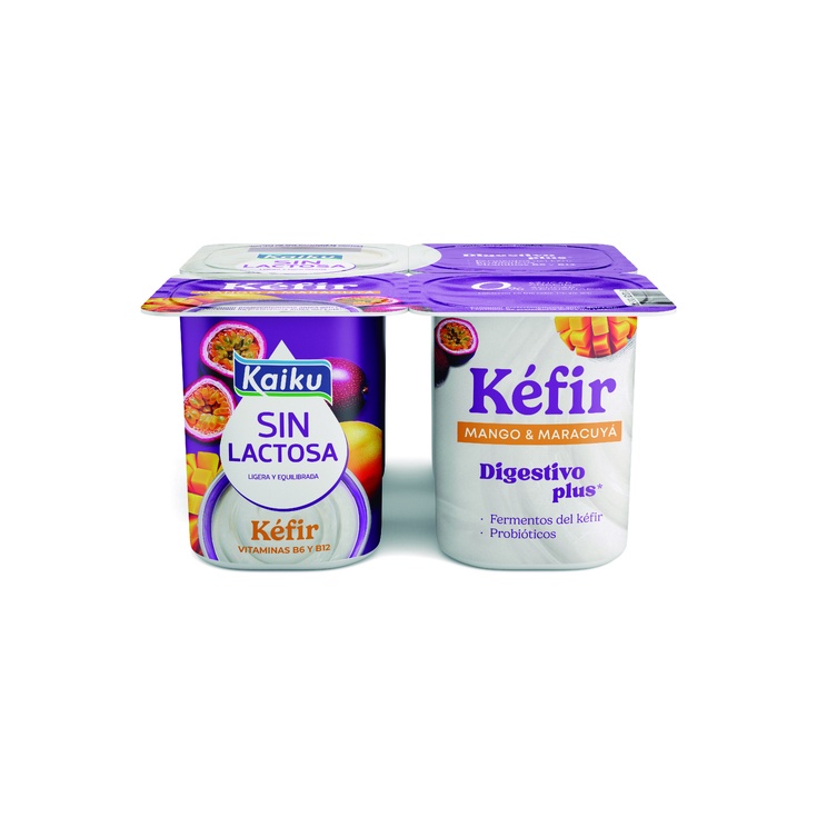 Kefir sin lactosa mango y maracuya