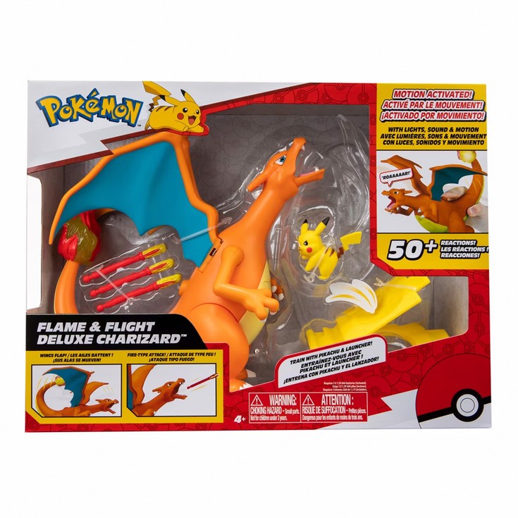 Figura Charizard Electrónico vs Pikachu Pokemon