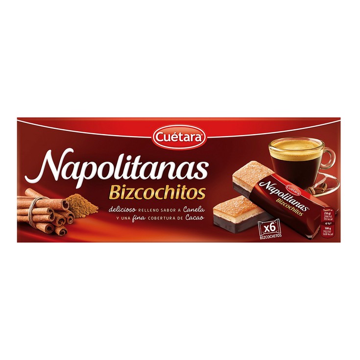 Bizcochitos Napolitanas - Cuétara - 117g