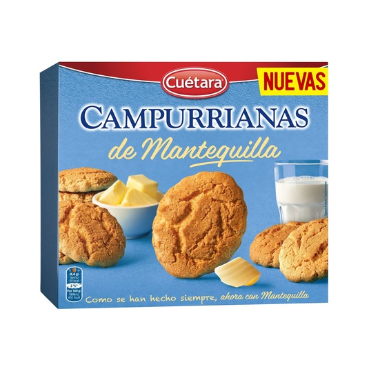 Galletas Campurrianas de mantequilla - 160g