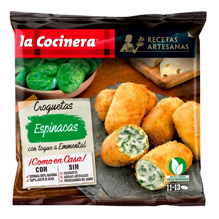 Croquetas de espinacas 400g