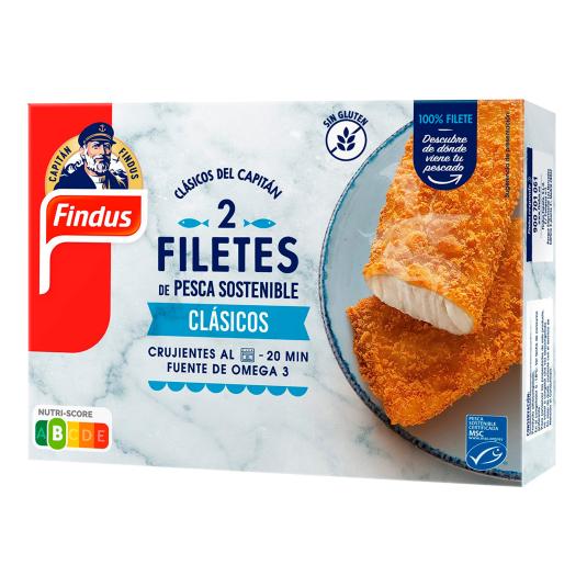Filetes de abadejo empanados Findus - 250g