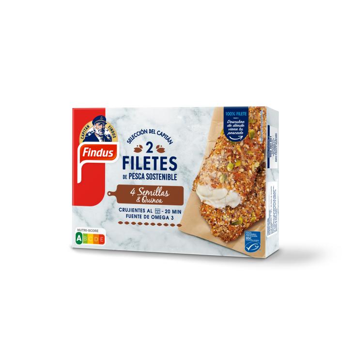 Filetes de abadejo empanado con semillas Findus - 250g