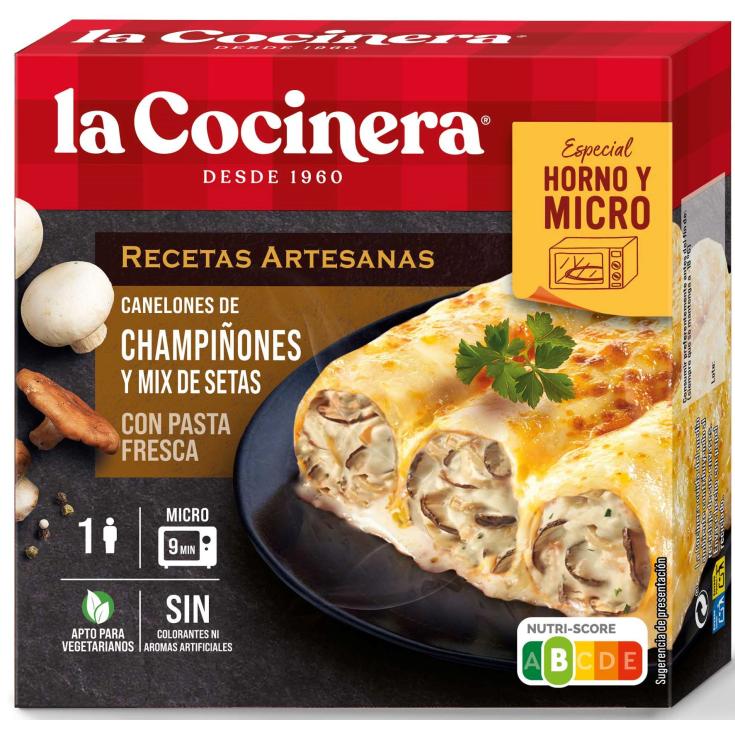 Lasaña de champiñones y mix de setas - 280g