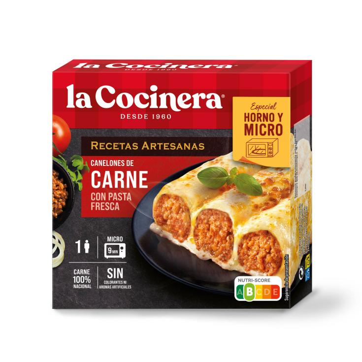 Canelones de carne para horno o microondas - 280g