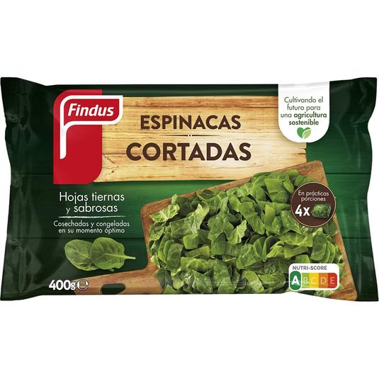 Espinacas cortadas en bolsa de 400 g