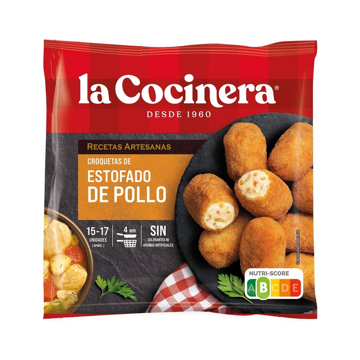 Croquetas de estofado de pollo bolsa 500 g Croquetas de estofado de pollo bolsa 500 g