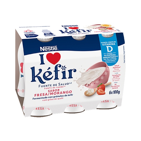  Kéfir sabor fresa Nestlé- 6x100g