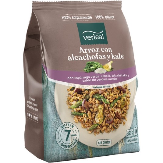 Arroz con alcachofas y kale - 350g