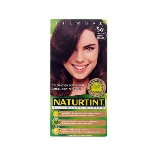Tinte castaño claro dorado 5G gel color permanente