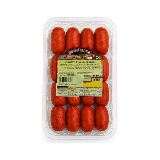 Chorizo Pincho Oreado Bandeja 500 g