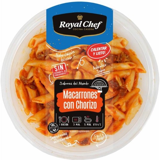 Macarrones con chorizo Royal chef - 280g