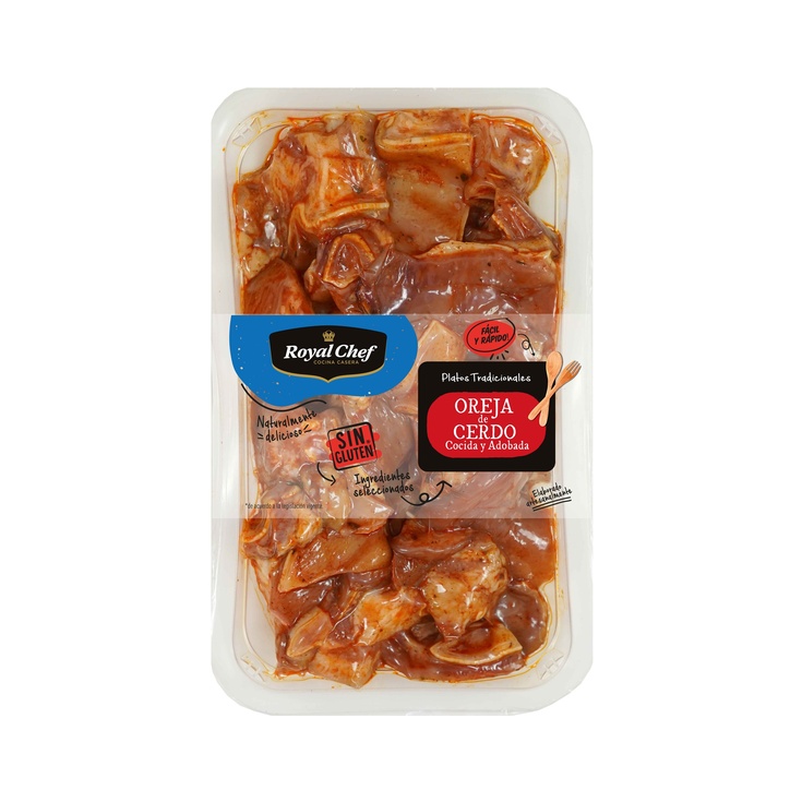 Oreja De Cerdo Cocida Y Adobada