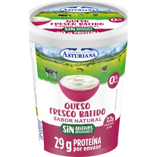Queso fresco batido 0% + 29g proteina - 400g