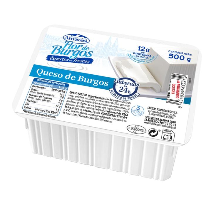 Queso fresco de Burgos - Flor de Burgos - 500g