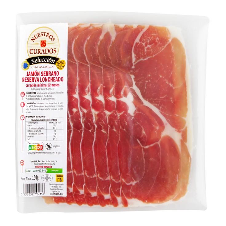 Jamón serrano reserva loncheado - Nuestros Curados - 150g