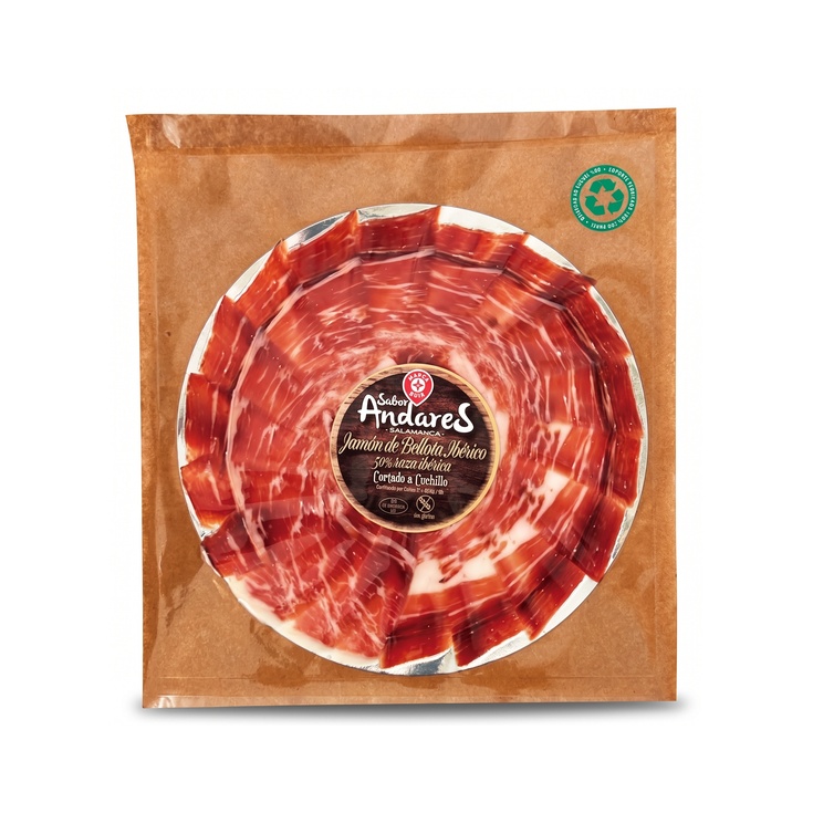 Jamón de Bellota Ibérico 50 Por Ciento Raza Ibérica Corte