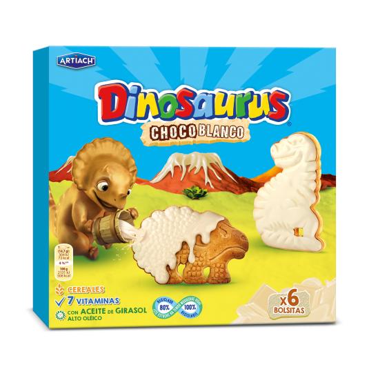 Galletas con chocolate blanco Dinosaurus - 255g