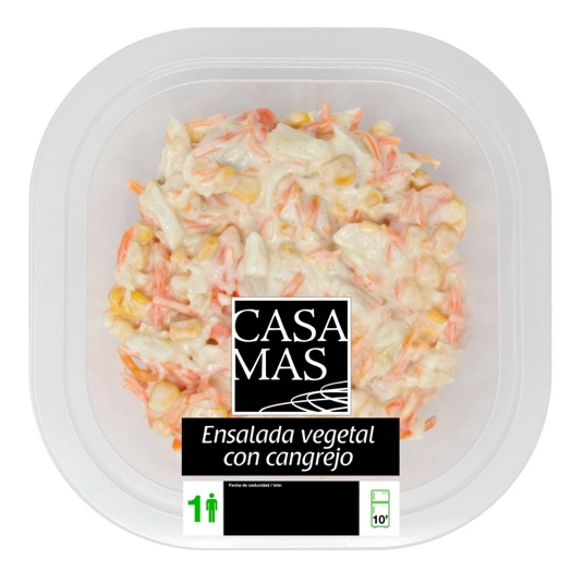 Ensalada vegetal con cangrejo Casa Mas - 250g