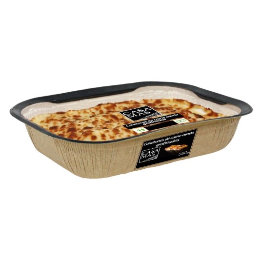 Canelones de carne asada gratinados - 350g