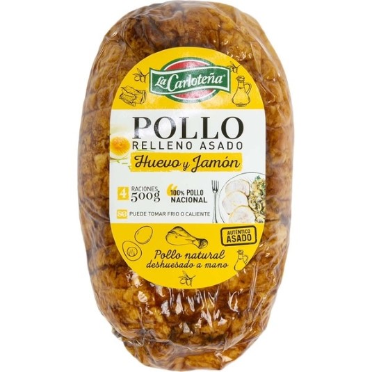 Pollo relleno jamón y huevo - 500g