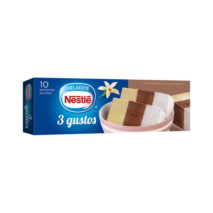 Barra de helado 3 gustos