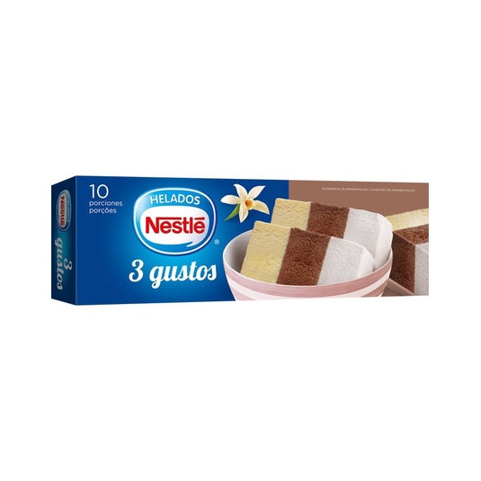 Barra de helado 3 gustos